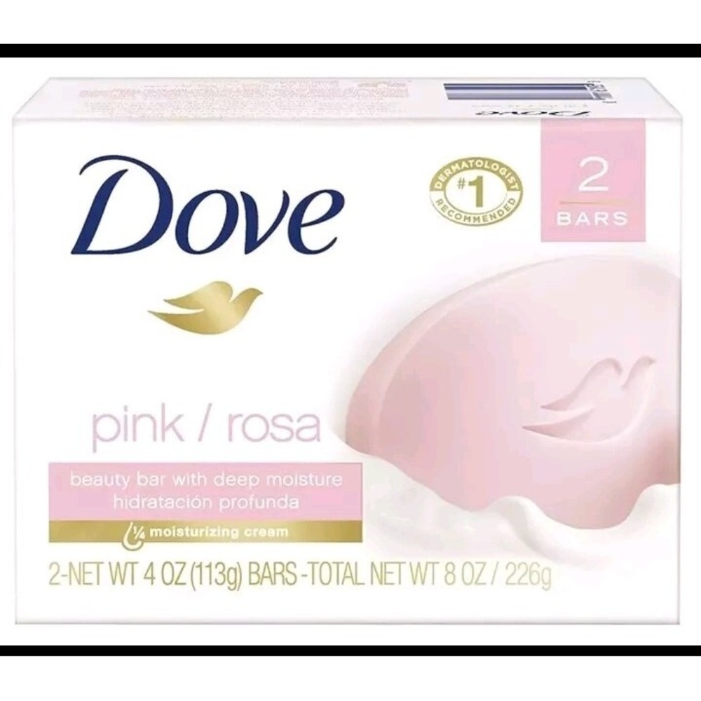 Dove Beauty Bar Pink / Rosa With Deep Moisture 3pk New In Box (6 Bars Total)
